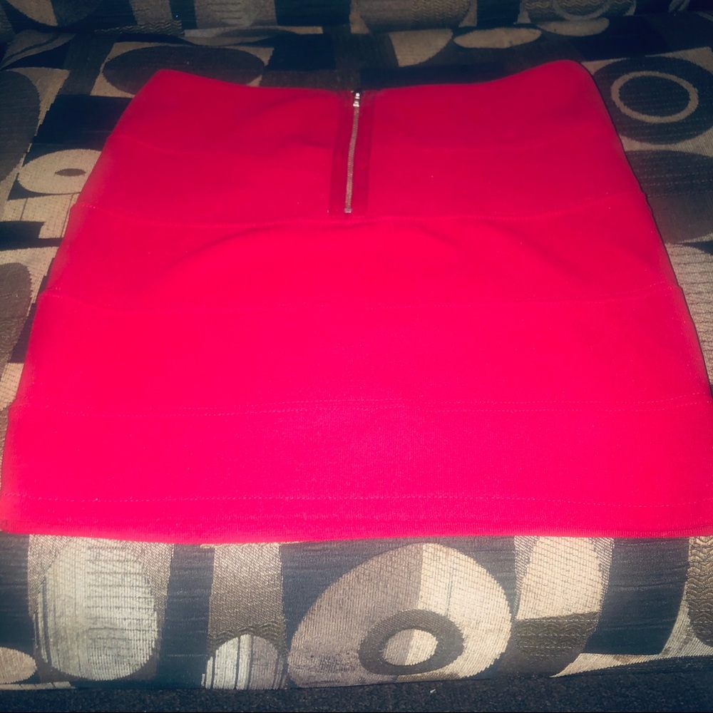 Red Mini Skirt